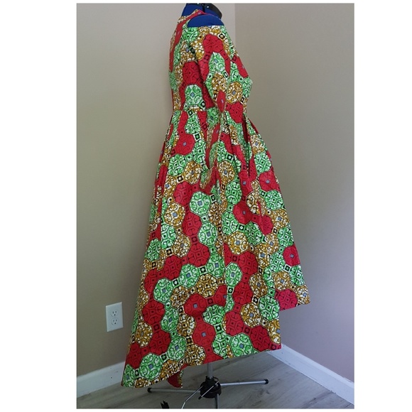 Red hot high low dress - Picture 3 of 8